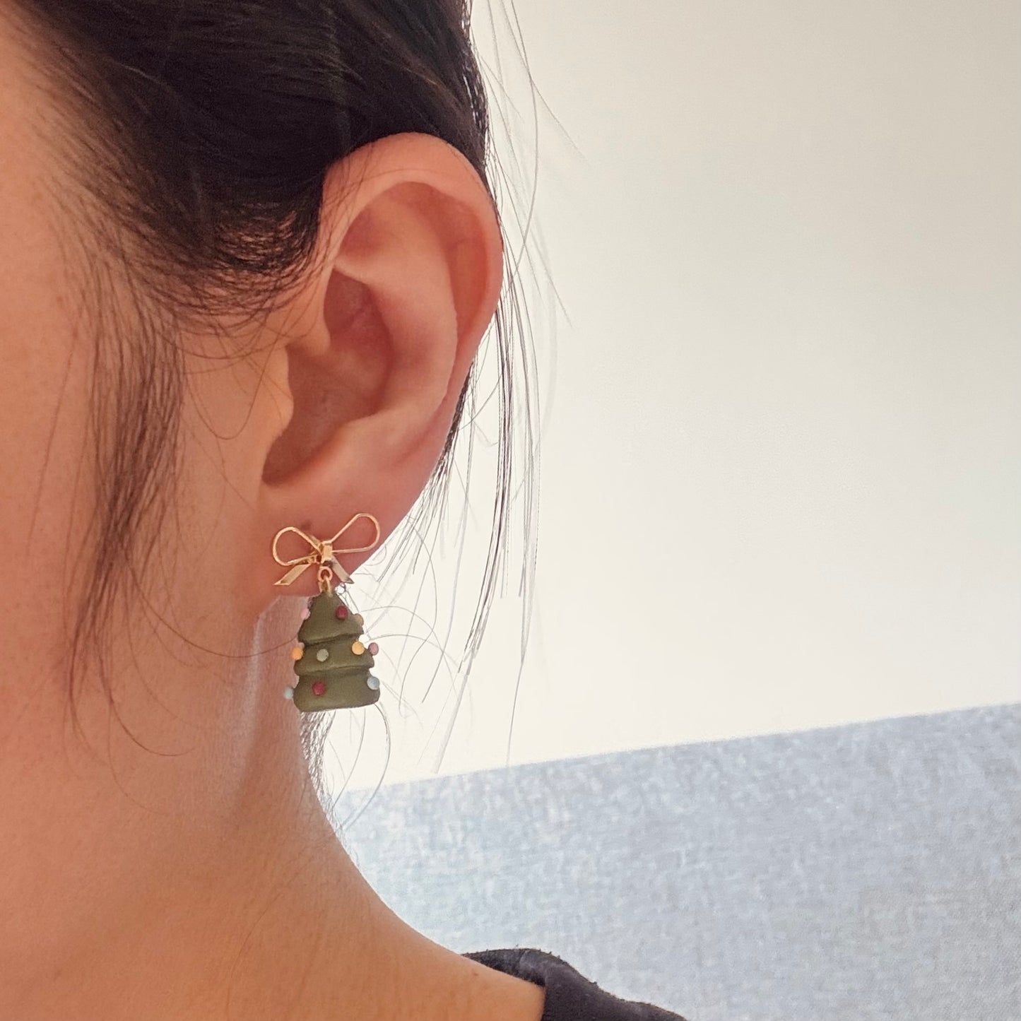 Cute Christmas Tree Dangle Earrings