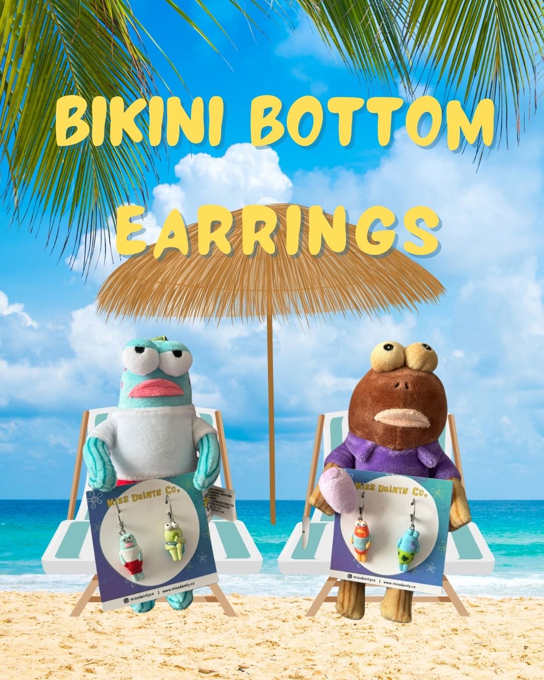 Bikini Bottom Fish Buddies Earrings