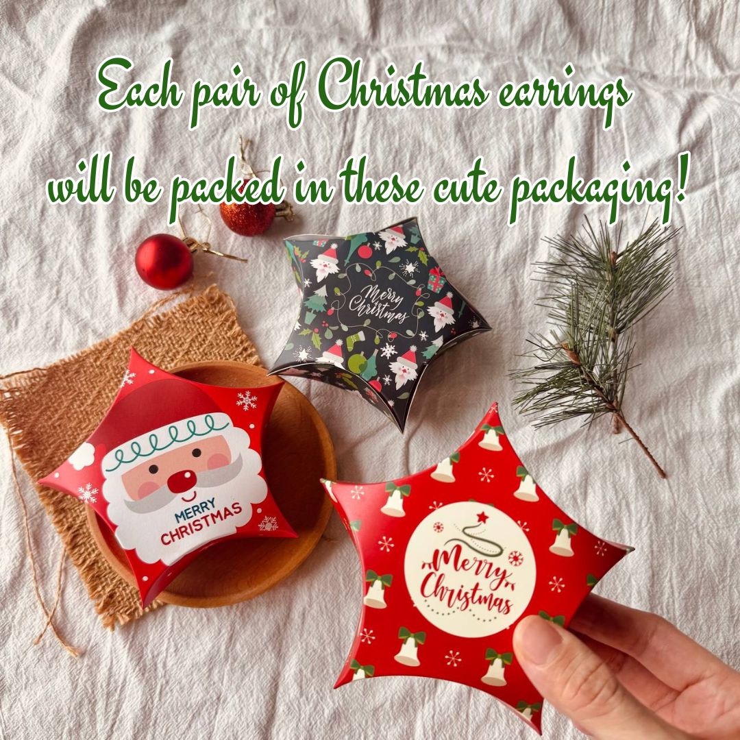 Christmas Lights Dangly Earrings