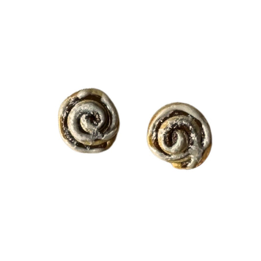 Cinnamon Roll Stud Earrings