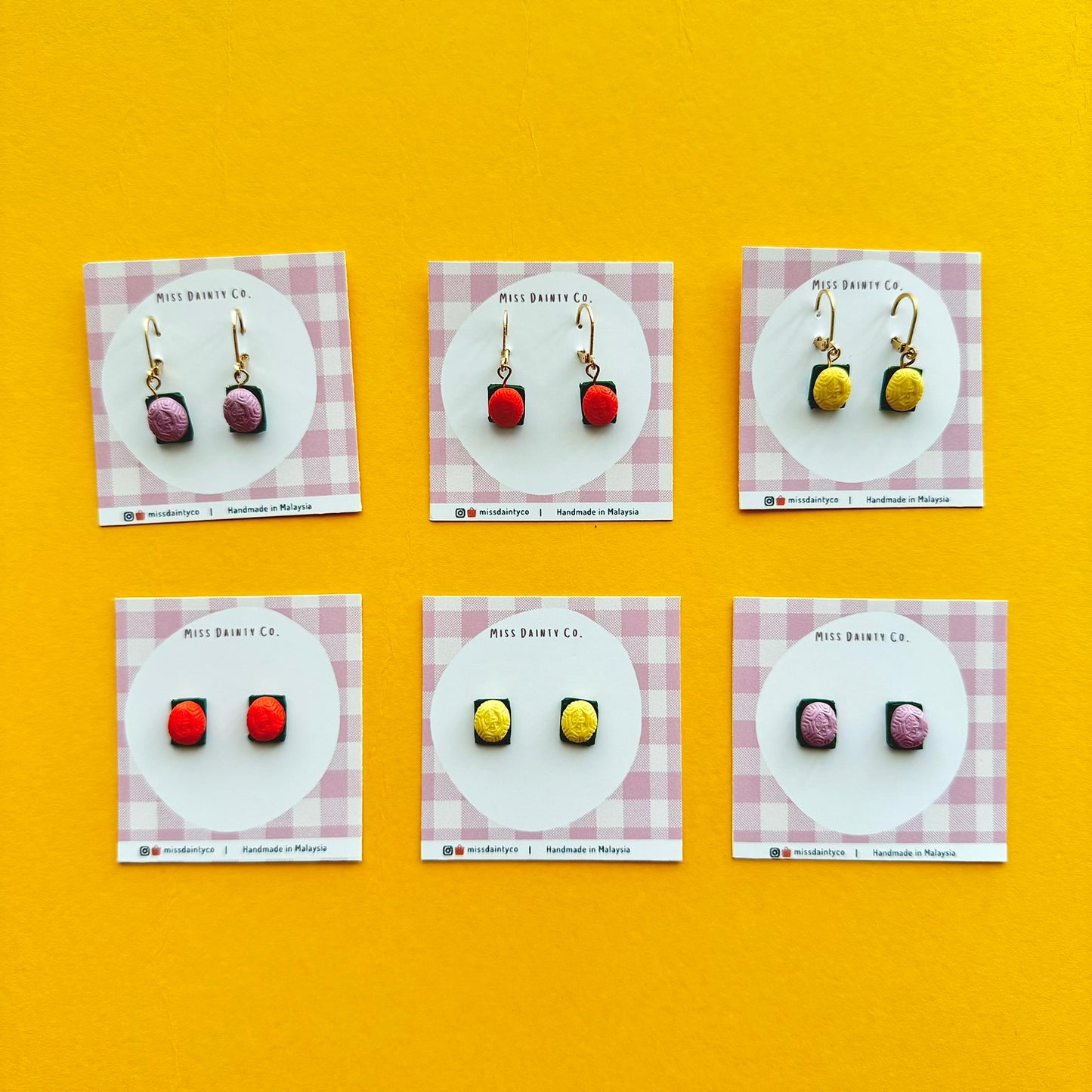Ang Ku Kueh Earrings
