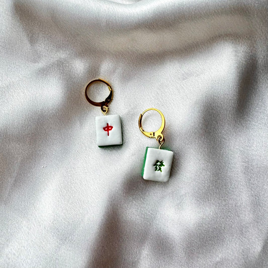 Mahjong Tiles Earrings (medium)