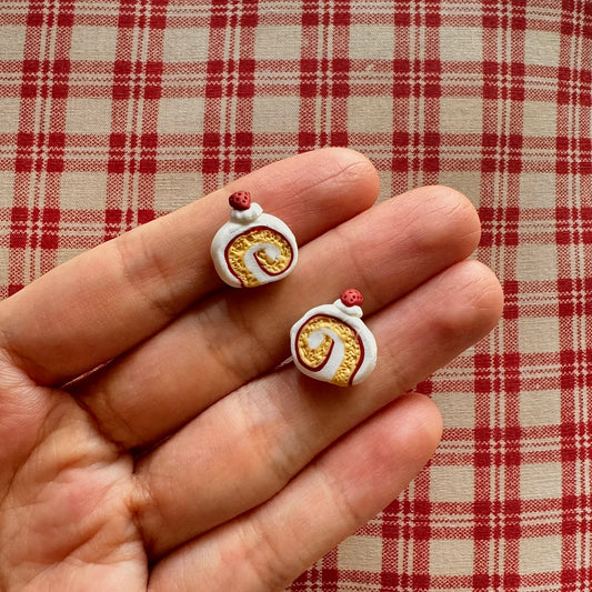 Strawberry Swiss Roll Studs