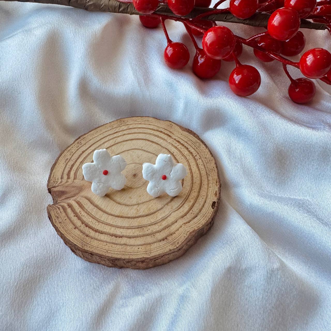 Kuih Bangkit - Flower Earrings