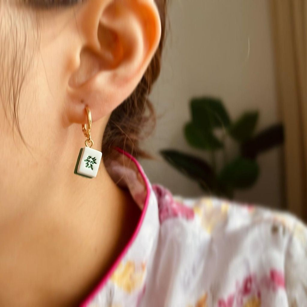 Mahjong Tiles Earrings (mini)