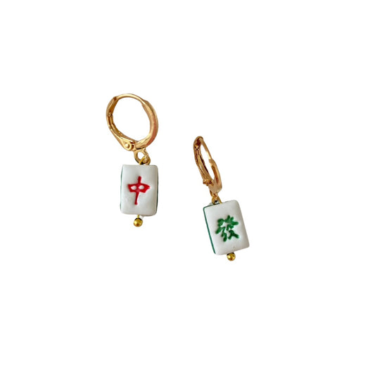 Mahjong Tiles Earrings (mini)