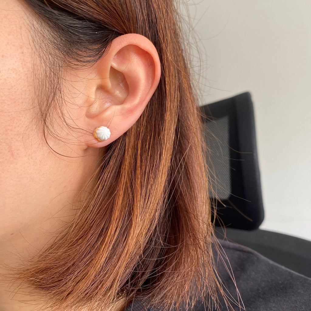 Iced Gem Biscuits Stud Earrings