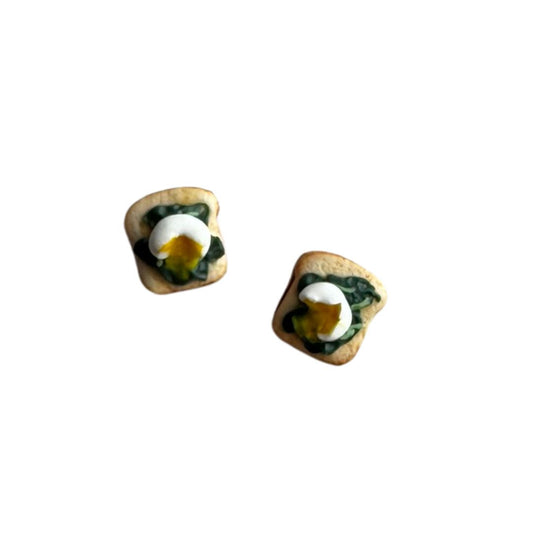 Breakfast Toast Stud Earrings