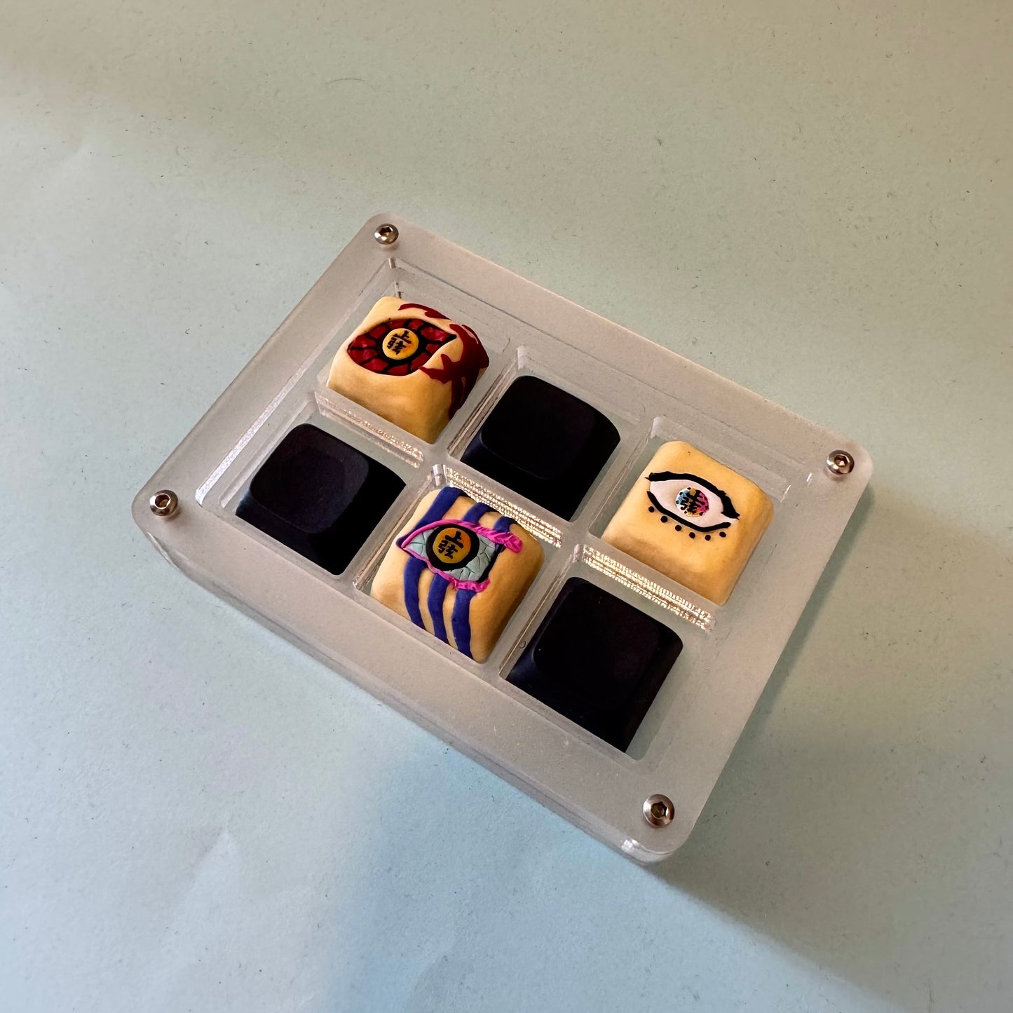 Demon Slayer Demon Eyes Keycap (Kimetsu No Yaiba)