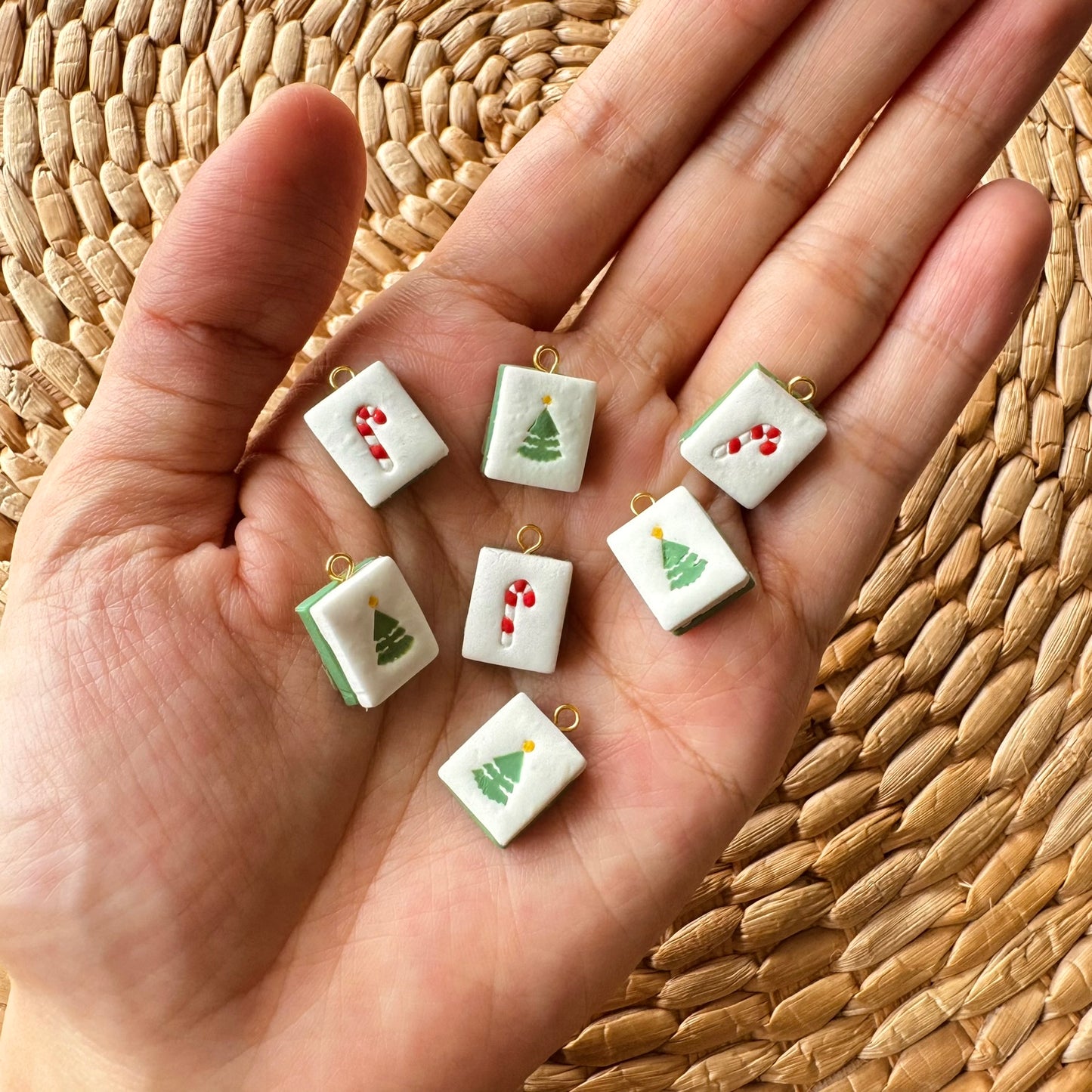 Christmas "Mahjong" Tiles Earrings