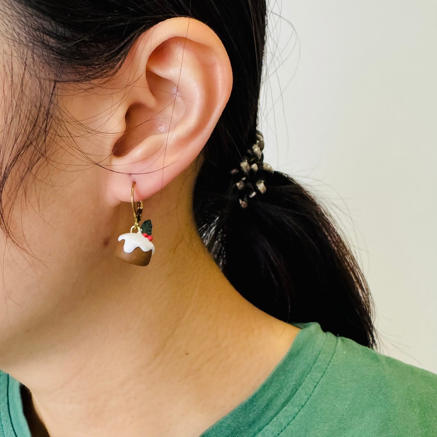 Christmas Pudding Earrings