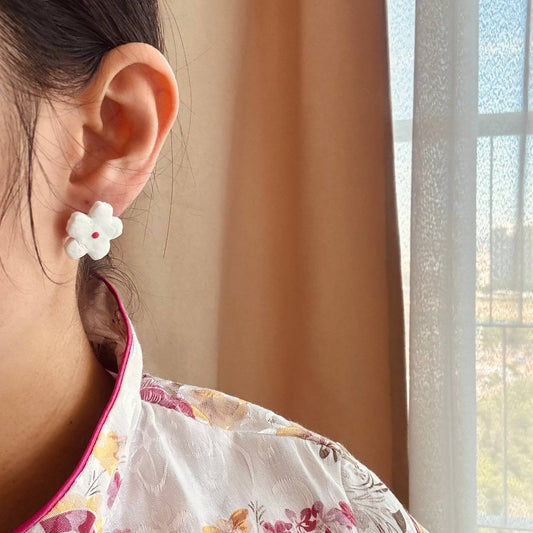 Kuih Bangkit - Flower Earrings
