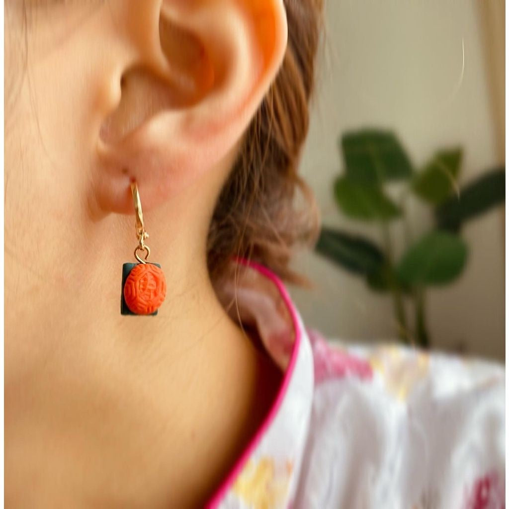 Ang Ku Kueh Earrings